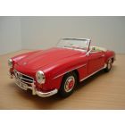 MERCEDES 190SL CABRIOLET rouge ouvert 1/18