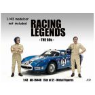 Set de 2 FIGURINES PILOTES sixties Racing Legend 1/43