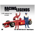 Set de 2 FIGURINES PILOTES F1 stars des années 90 Racing Legend 1/43