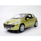 OCCASION en boite PEUGEOT 207 GRIFFE jaune LACERTA 1/18