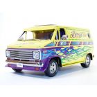 Boogie Van CHEVROLET G series jaune & flamming 1/18 G20 GMC 